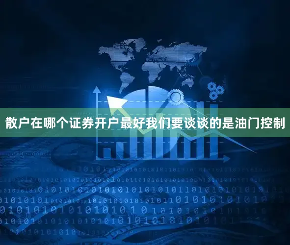 散户在哪个证券开户最好我们要谈谈的是油门控制
